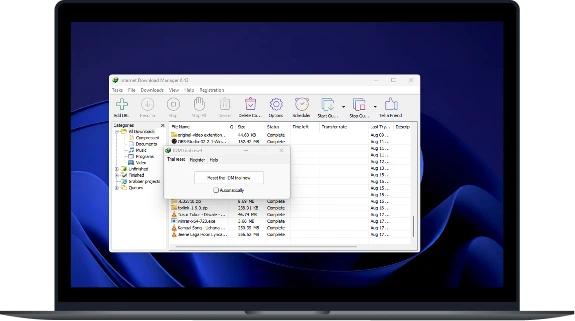 IDM Trial Reset third-party utility explaining how external tools interact with Internet Download Manager trial tracking
